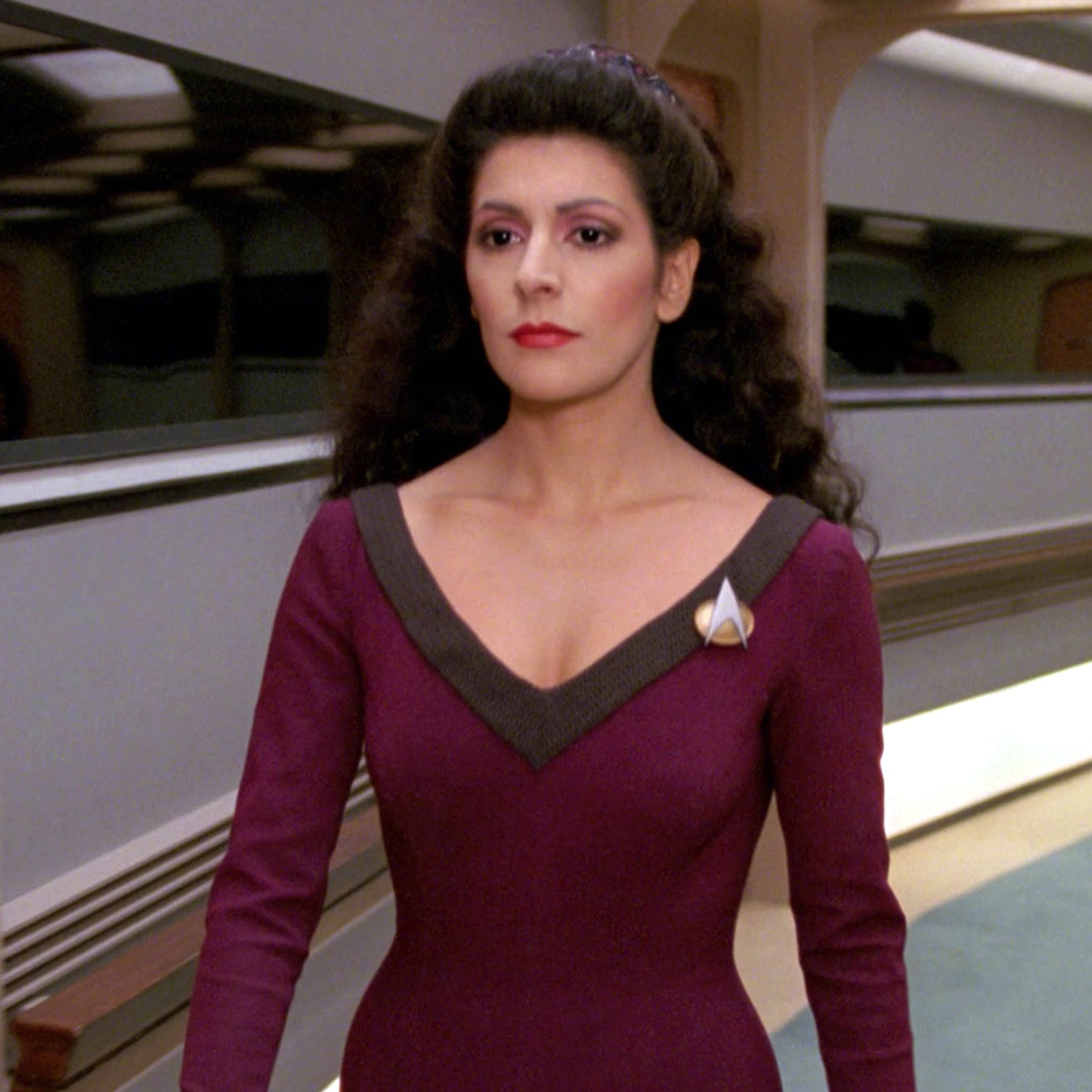 The Next Generation star Marina Sirtis recalls having to 